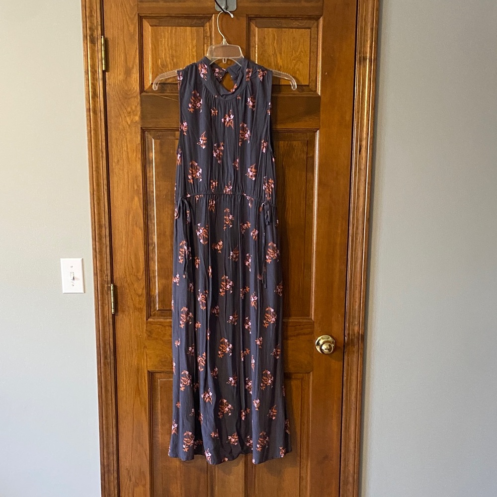 A New Day Dark Blue Floral Maxi Dress